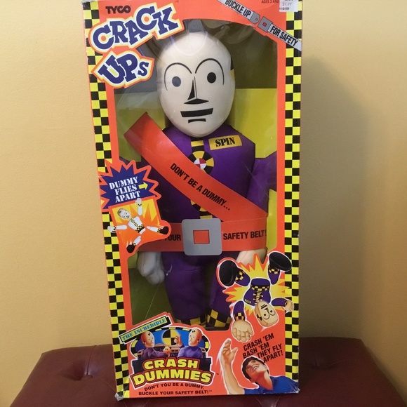 Tyco Other - 1992 Tyco Crack Ups Spin Pull Apart Crash Test Dummies Doll 22” Orig Box